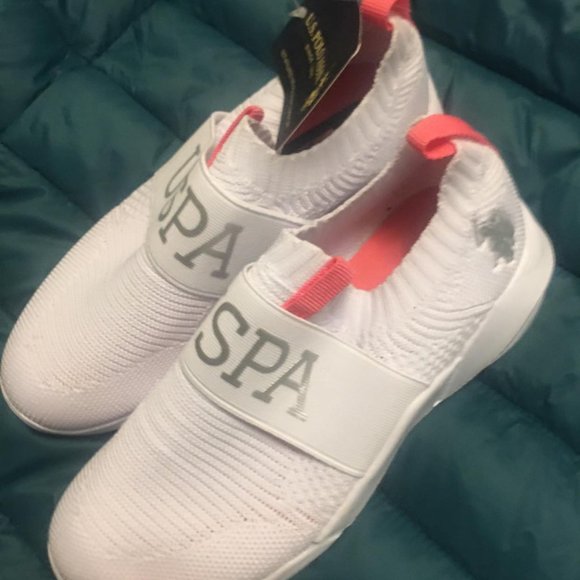 U.S. Polo Assn Girl's Heritage Court Slip-On Sneakers - Picture 2 of 5